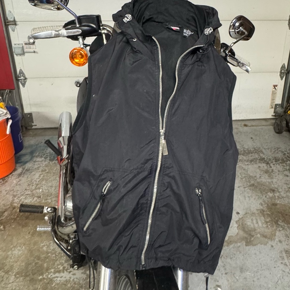 Ella Black Hooded Windbreaker for Men